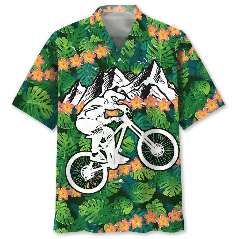 Mountain Bike Tropical Hawaiian Shirt Summer Gifts