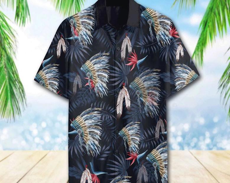 Native Tropical Hawaiian Shirt, Aloha Colorful Tropical Hawaii Shirt, Aloha Tropical Hawaii Shirt,Aloha Short Sleeve Button Down, Unisex Tee Summer Gifts