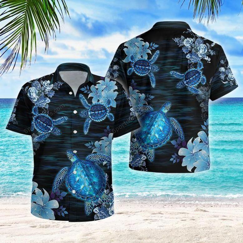 Ocean - Turtle Watercolor Hawaiian Shirt, Summer Gift, Hawaiian Shirts For Men, Aloha Beach Shirt Summer Gifts