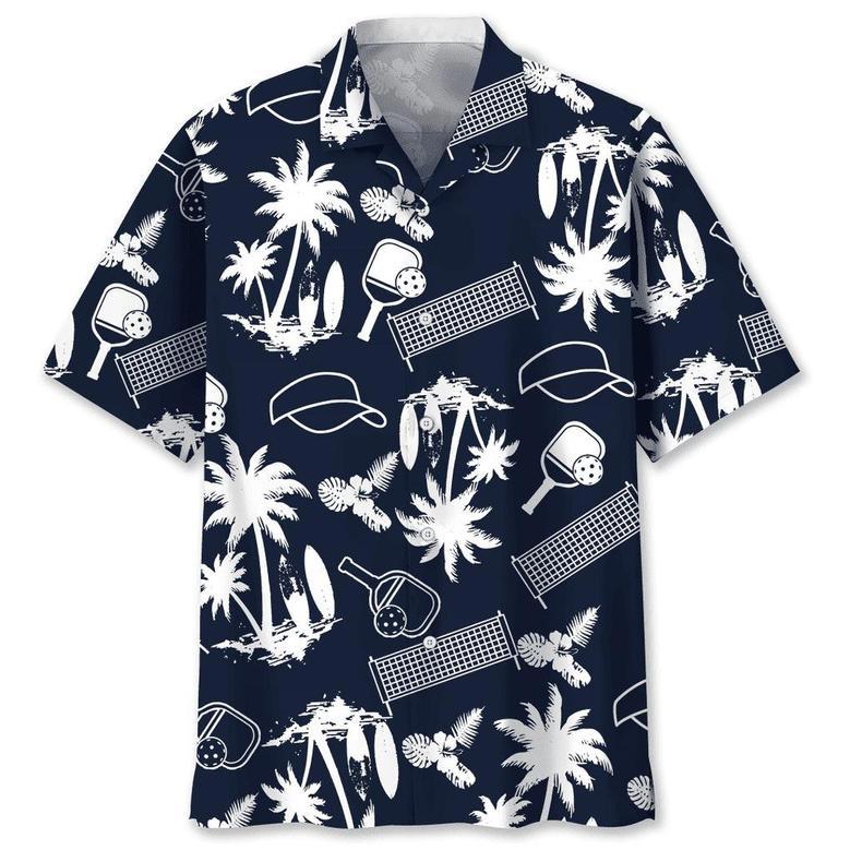 Pickleball Black Hawaiian Shirt Summer Gifts