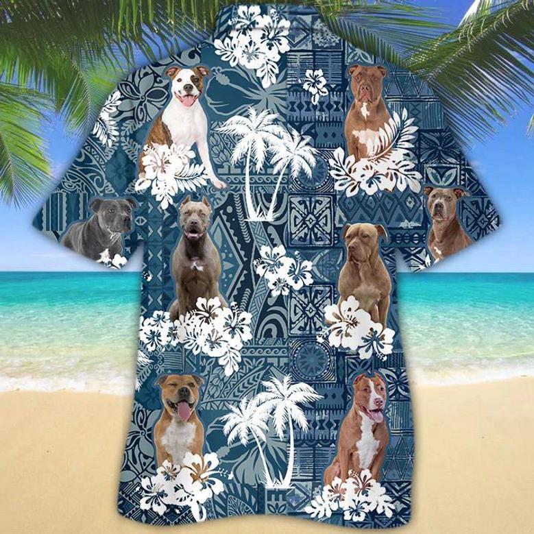 Pitbull Hawaiian Shirt Summer Gifts