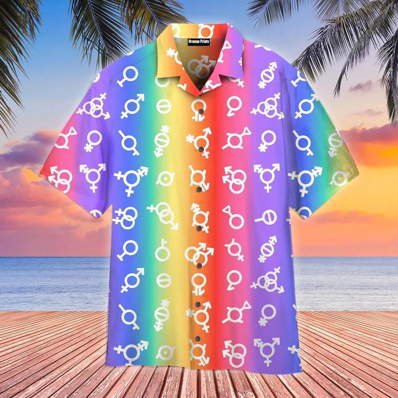 Pride Flag Lgbt Gender Hawaiian Shirt Summer Gifts