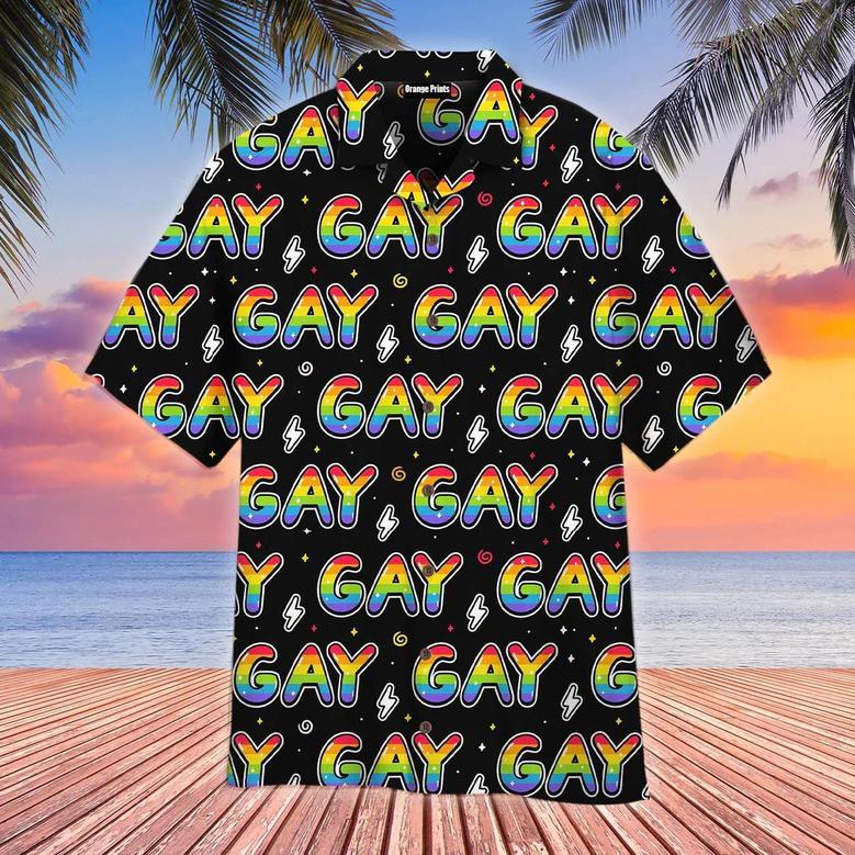 Rainbow Gay Pride Lgbt Hawaiian Shirt, Lgbt Shirt, Lesbian Shirt, Gay Shirt Summer Gifts