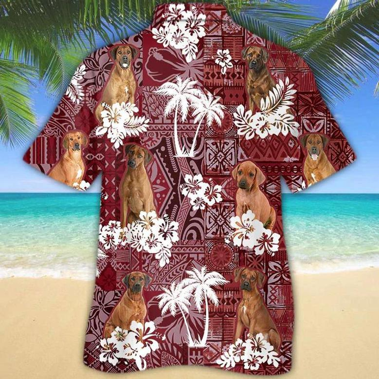 Rhodesian Ridgeback Hawaiian Shirt, Gift For Dog Lover Shirts, Men's Hawaiian Shirt, Summer Hawaiian Aloha Shirt Summer Gifts