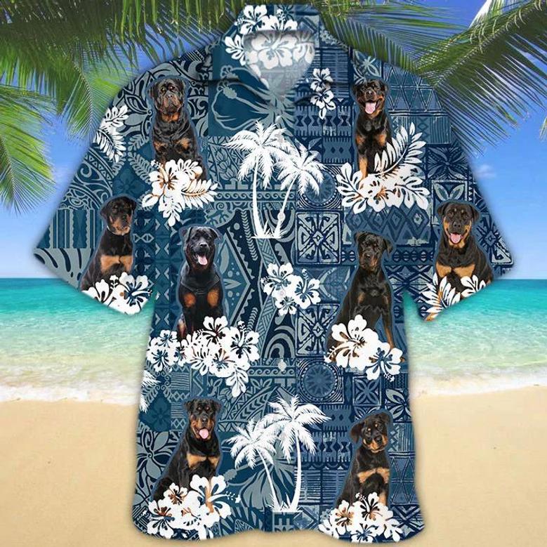 Rottweiler Hawaiian Shirt Summer Gifts