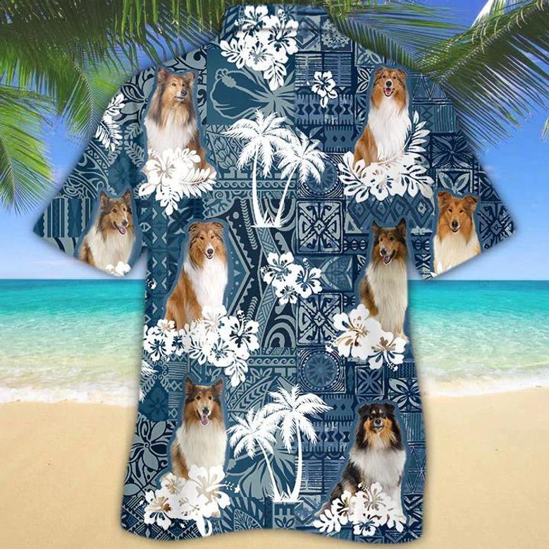 Rough Collie Hawaiian Shirt Summer Gifts