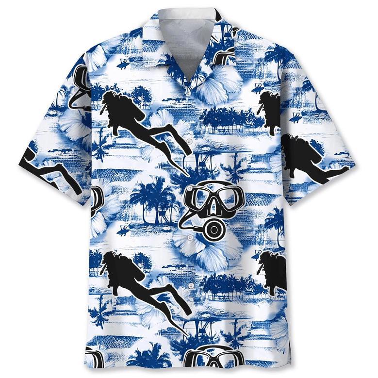 Scuba Diving Blue Nature Hawaiian Shirt Summer Gifts