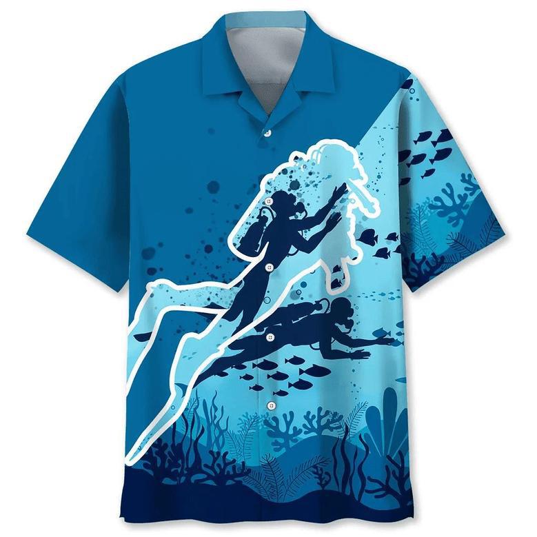 Scuba Diving Ocean Hawaiian Shirt Summer Gifts