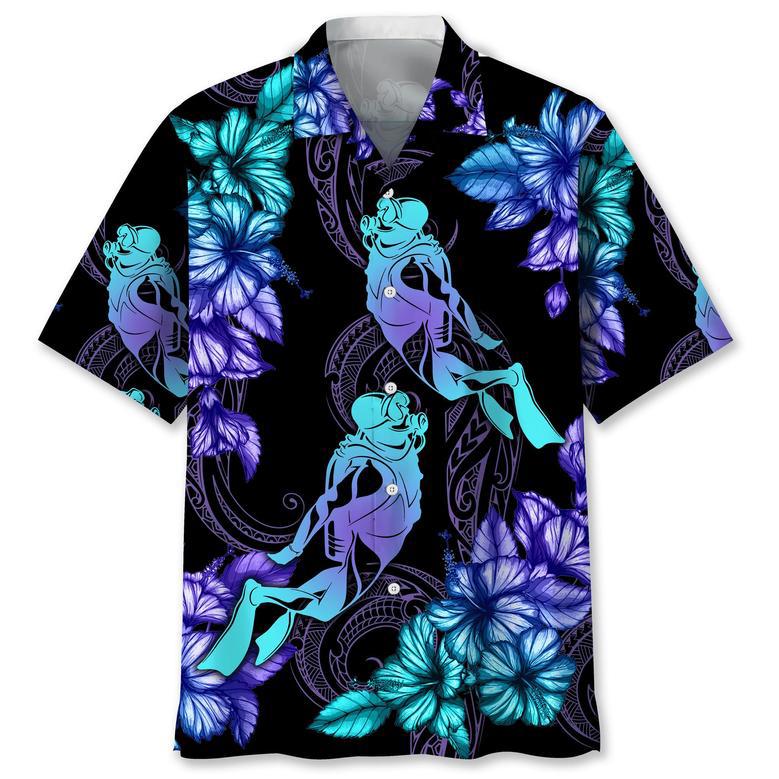 Scuba Diving Tropical Shirt Hawaiian Shirt Summer Gifts