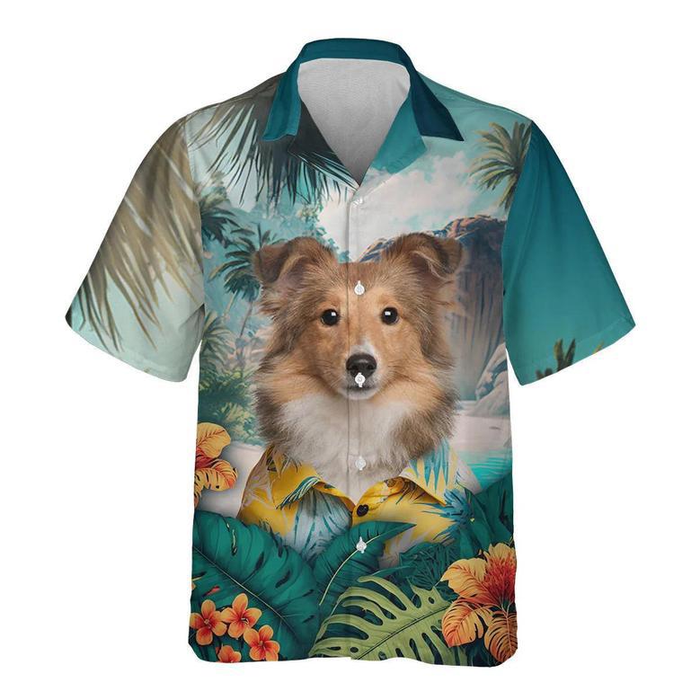 Shetland Sheepdog - Tropical Hawaiian Shirt Summer Gifts