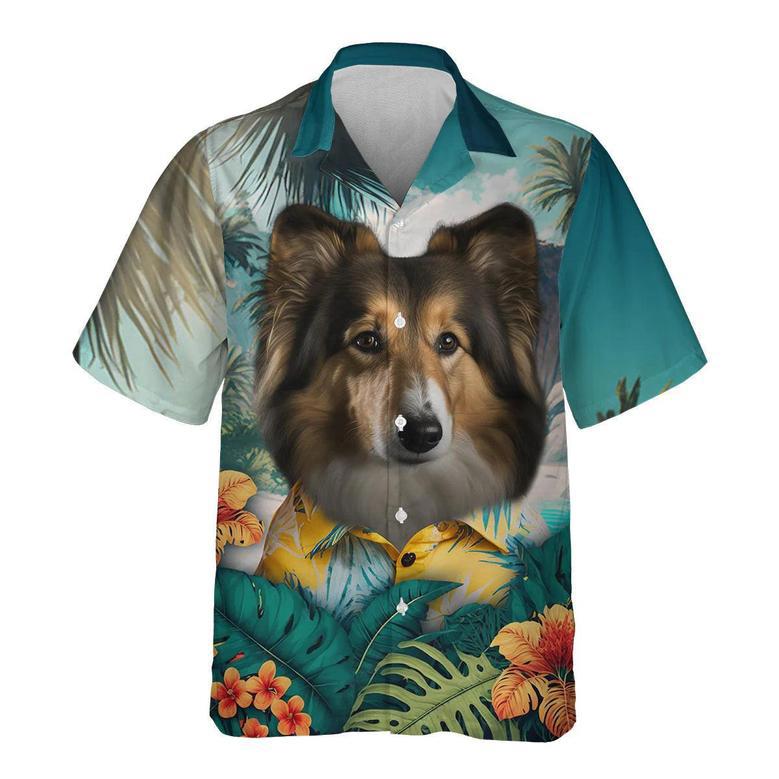 Shetland Sheepdog - Tropical Hawaiian Shirt Summer Gifts