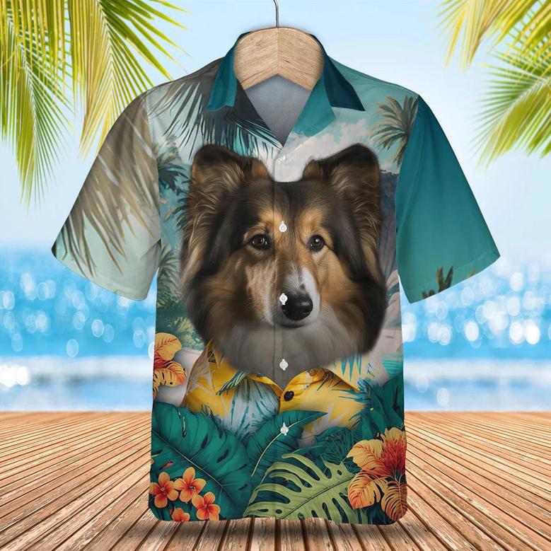 Shetland Sheepdog - Tropical Hawaiian Shirt Summer Gifts