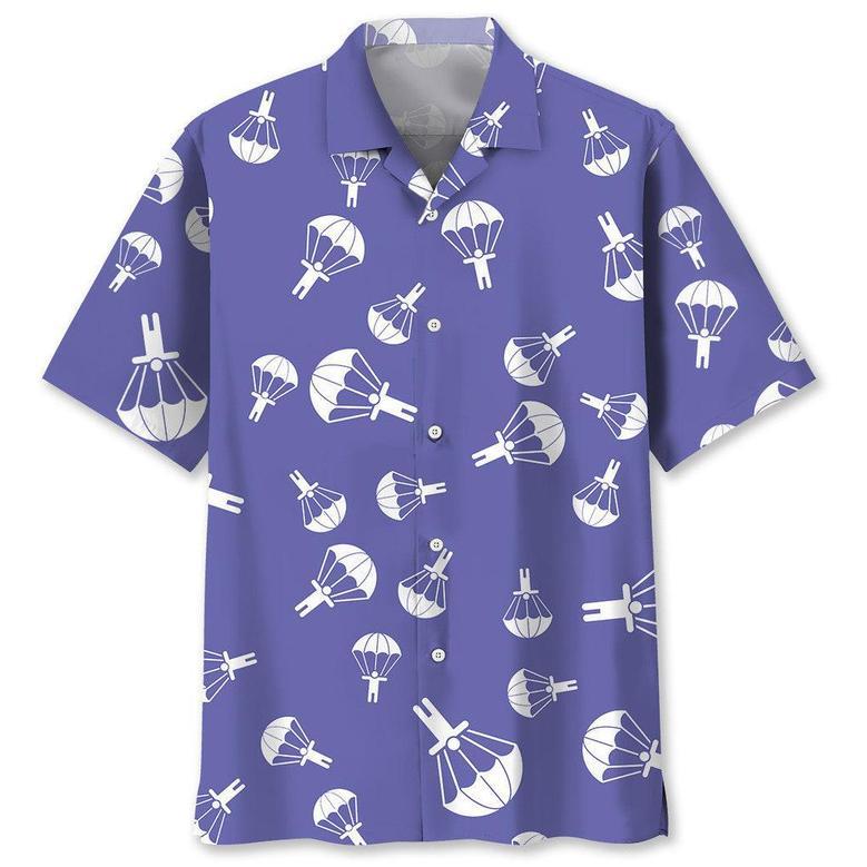 Skydiving Purple Hawaiian Shirt Summer Gifts