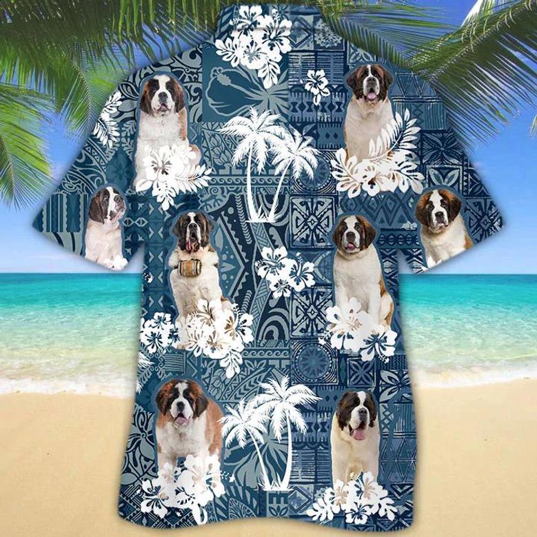 St Bernard Hawaiian Shirt Summer Gifts