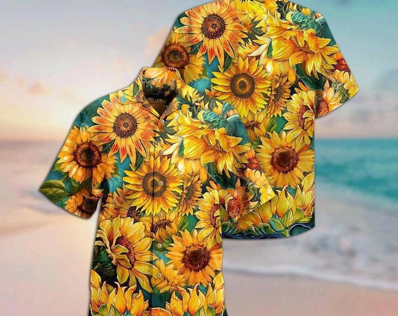 Sunflower Is Peace Life - Hawaiian Shirt, Aloha Short Sleeve Button Down, Gift For Family, Hawaiian Set Gift, Funny Hawaiian Shirt, Summer Gifts