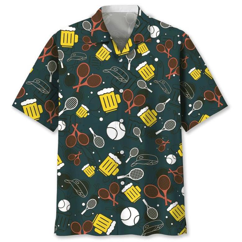 Tennis Hawaiian Shirt Summer Gifts