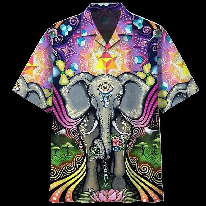 Trippy Colorful Dragonfly Psychedelic Hippie Hawaiian Shirt Summer Gifts