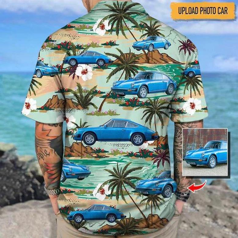 Upload Car Photo Hawaiian Shirt, Car Short-Sleeve Hawaiian Shirt,Hawaii Shirt For Men Summer Gifts