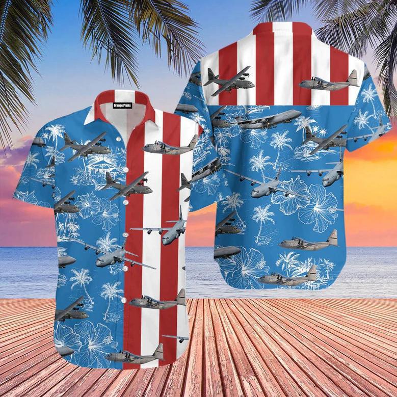 Us Air Force Lockheed Hercules Of July Hawaiian Shirt Summer Gifts