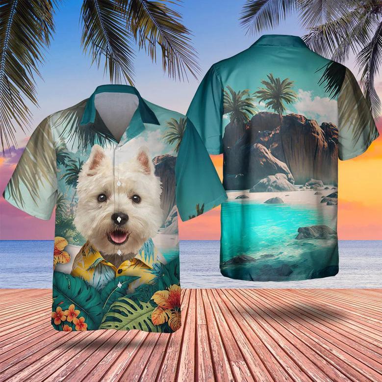 West Highland White Terrier - Tropical Hawaiian Shirt Summer Gifts