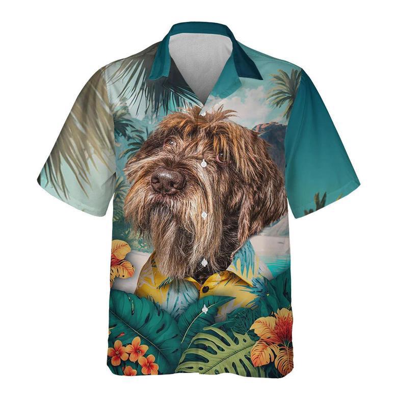 Wirehaired Pointing Griffon - Tropical Hawaiian Shirt Summer Gifts