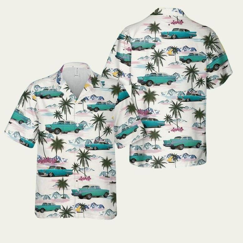 1957 Chevy Bel Air Coupe Tribute Hawaiian Shirt