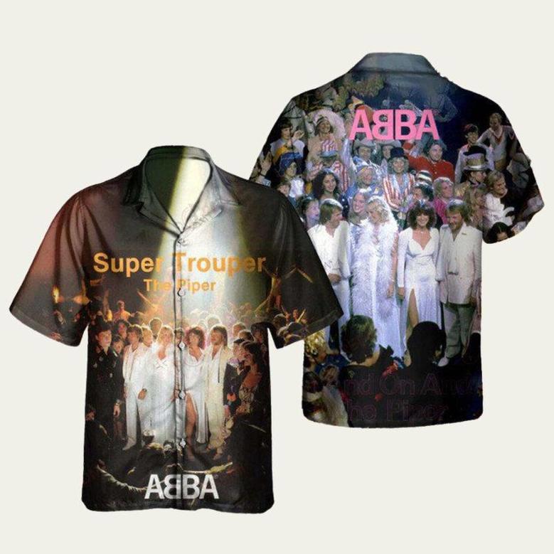 Abba Super Trouper Album Hawaiian Shirt