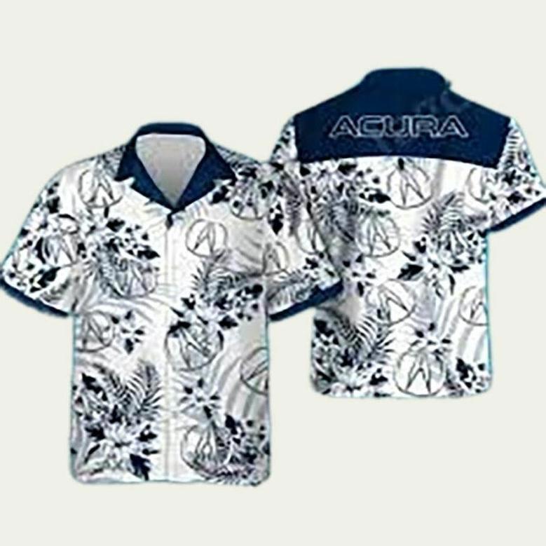 Acura Tropical Logo Hawaiian Shirt