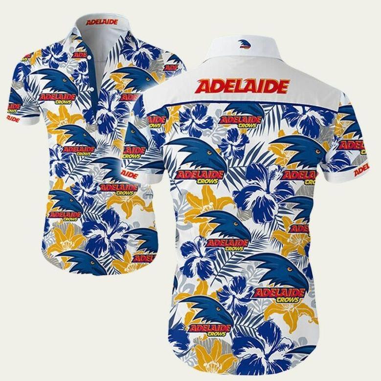 Adelaide Crows Football Club Flower Hawaiian Shirt