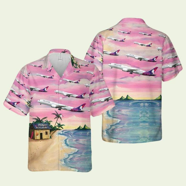 Airlines Boeing Dreamliner Hawaiian Shirt