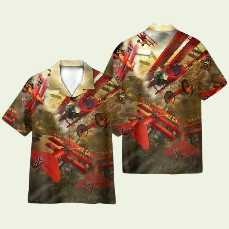 Amazing Airplane In The War Hawaiian Shirt