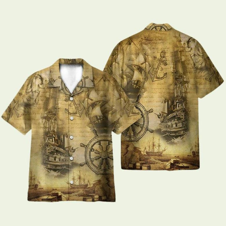 Amazing Sailing Ship Into The Sea To Find Your Soul Hawaiian Shirt