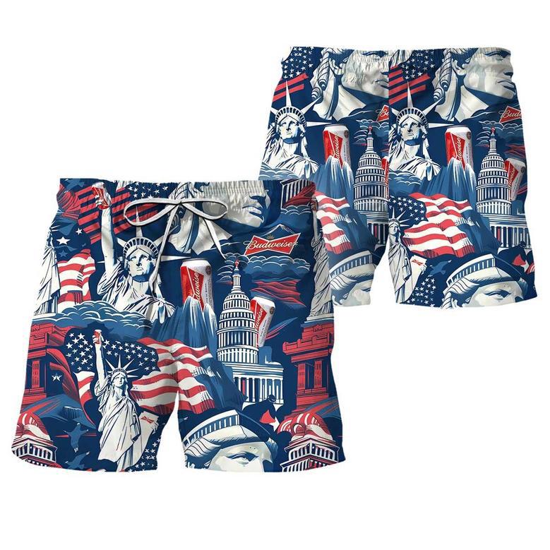 American Liberties Holding Budweiser Swim Trunks