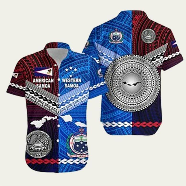 American Samoa And Western Samoa Hawaiian Shirt