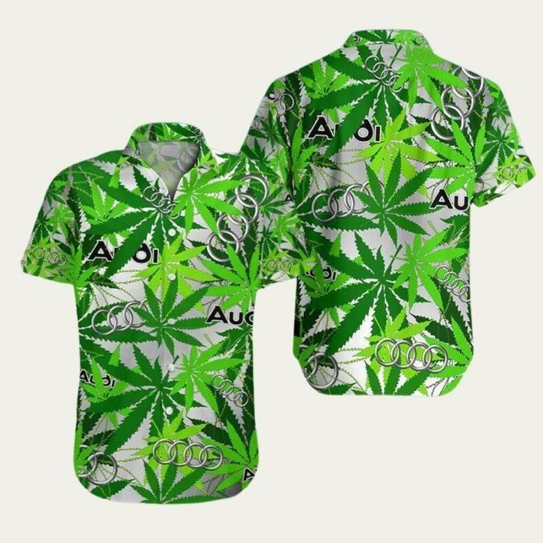 Audi Car Weed Hawaiian Shirt