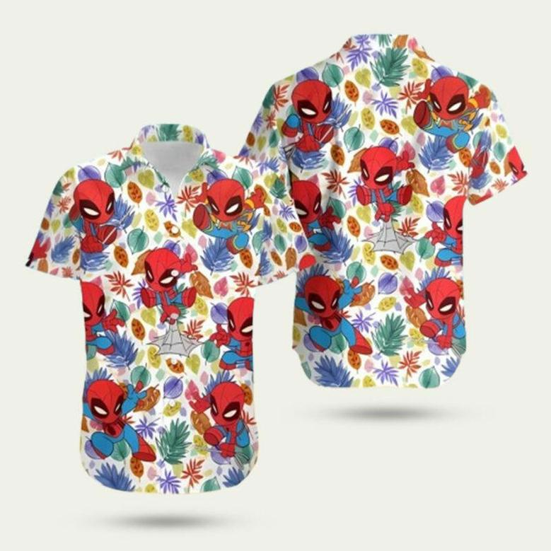 Avengers Superhero Spider Man Tropical Hawaiian Shirt