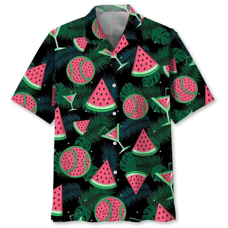 Baseball Watermelon Hawaiian Shirt Summer Gifts