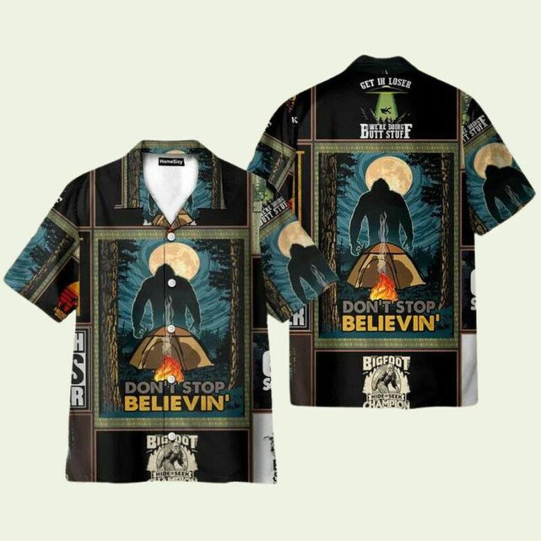 Bigfoot Hide And Seek Hawaiian Shirt