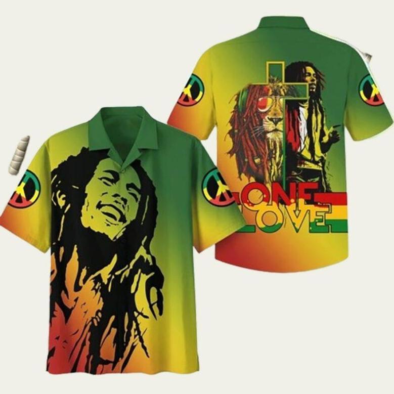 Bob Marley One Love Hawaiian Shirt