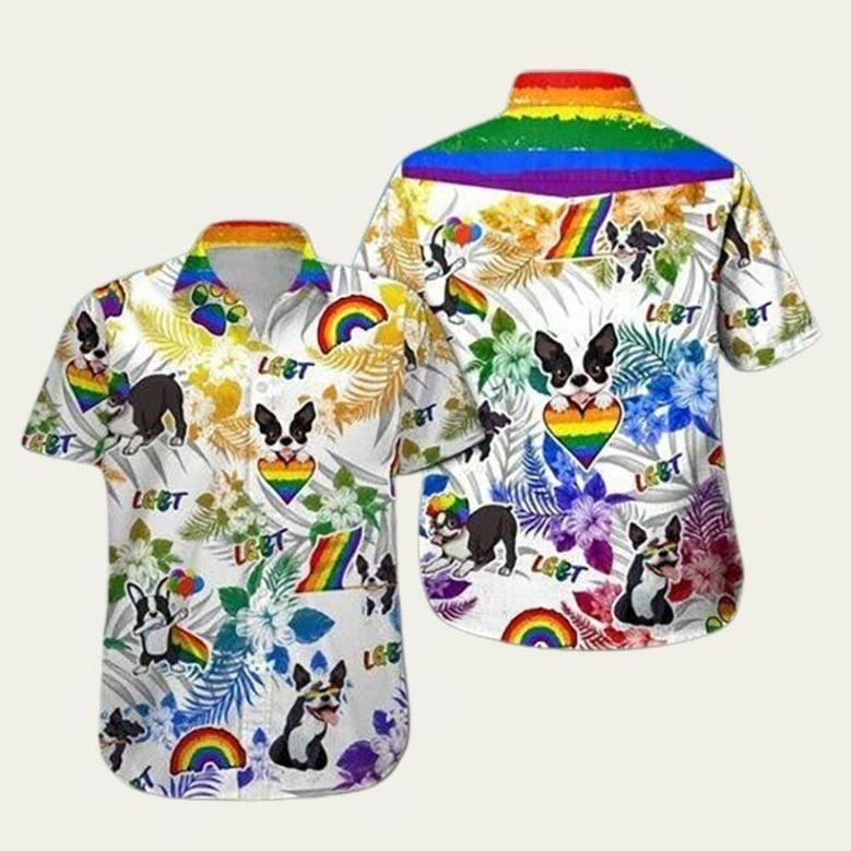 Boston Terrier Lgbt Hawaiian Shirt