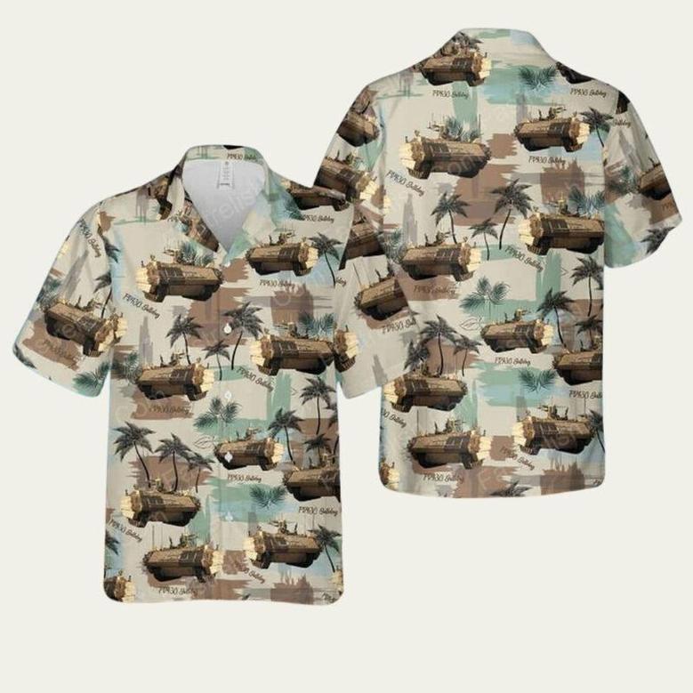 British Army Bulldog Combat Vehicle Hawaiian Shirt