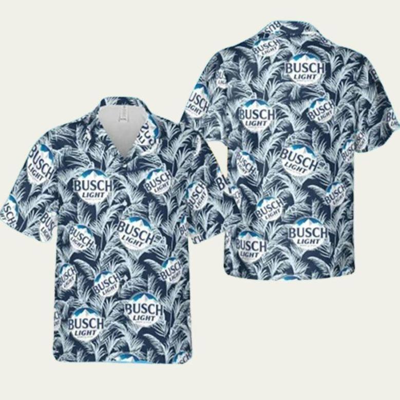 Busch Light Beer Summer Beach Hawaiian Shirt