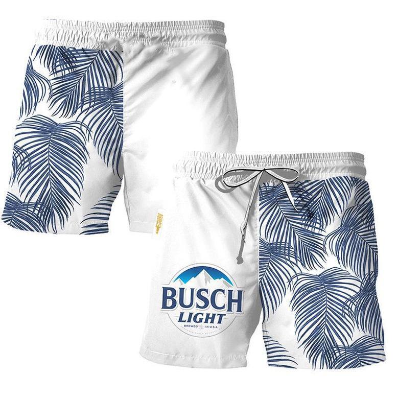 Busch Light Tropical Fern Swim Trunks