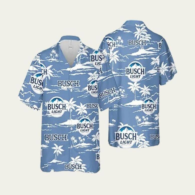 Busch Light Tropical Hawaiian Shirt