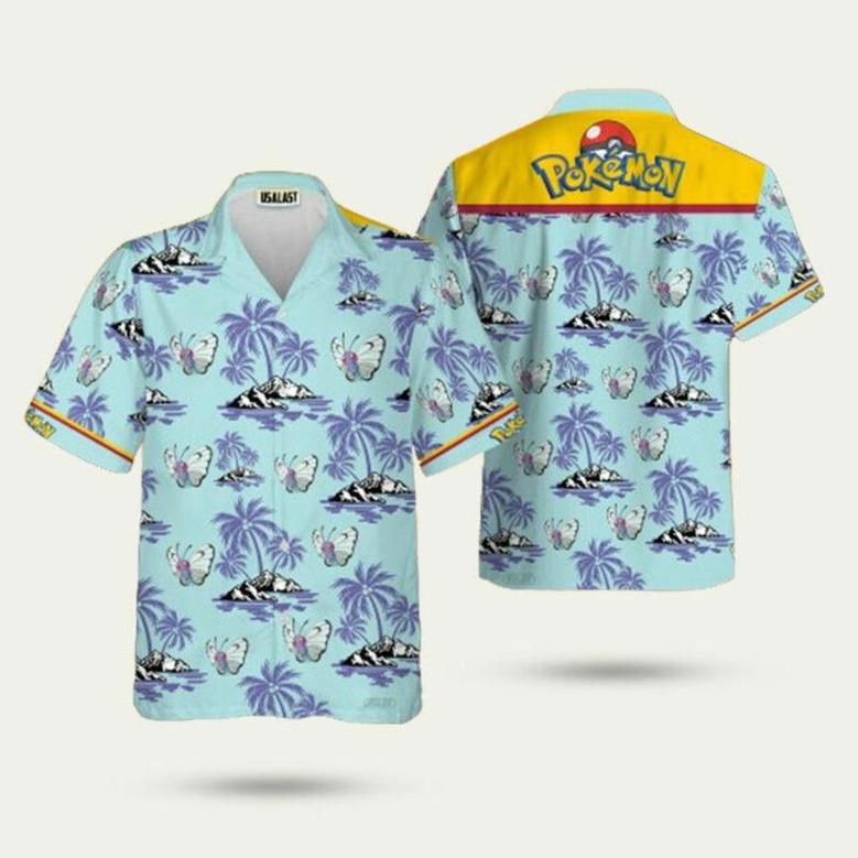 Butterfree Pokemon Hawaiian Shirt