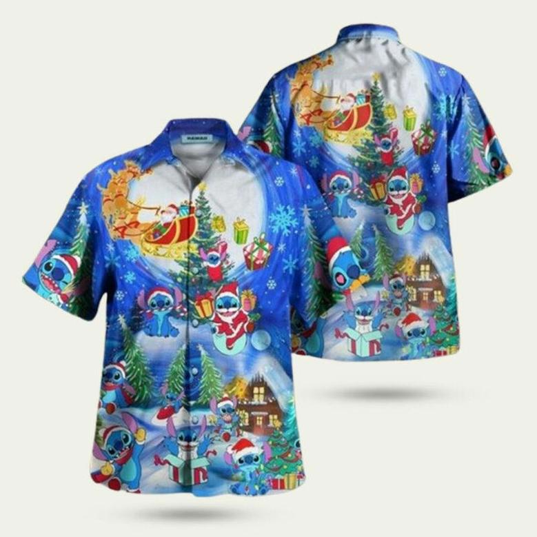 Christmas Sky Stitch Hawaiian Shirt