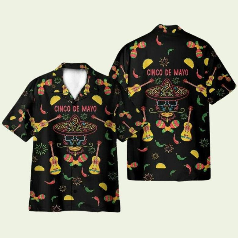 Cinco De Mayo Tacos Skull Hawaiian Shirt