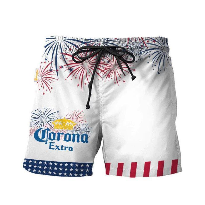 Corona Extra American Independence Day Swim Trunks