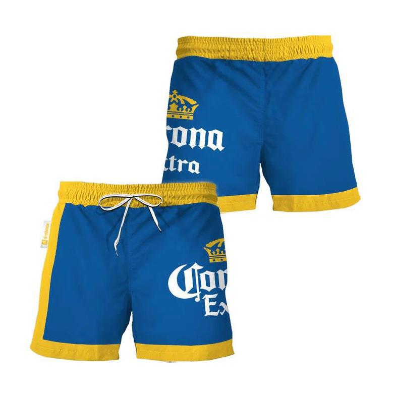 Corona Extra Blue Yellow Basic Swim Trunks