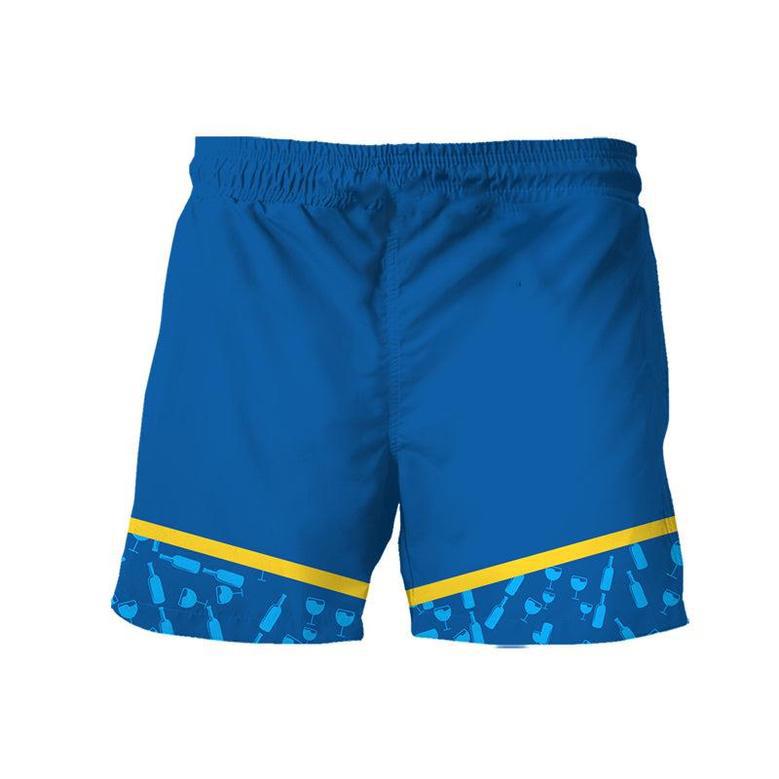 Corona Extra Bottle Pattern Swim Trunks